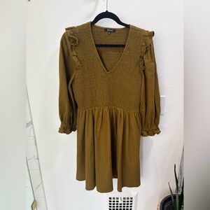 Madewell short olive dress